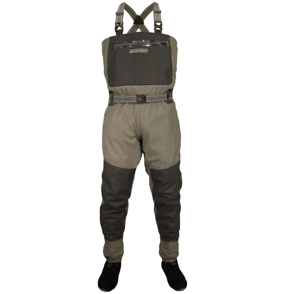 Paramount Outdoors Deep Eddy Breathable Stockingfoot Chest Fishing Wader (Large)
