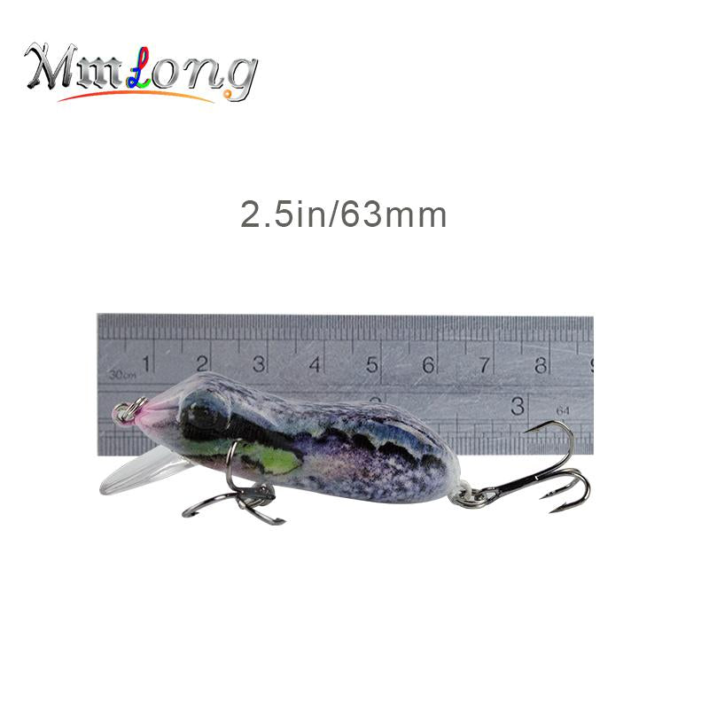Mmlong 6.3cm Hard Frog Fishing lures Floating Minnow MR03-S Artifical Baits  Wobbler  Crank Bait  Pesca